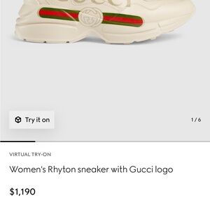 Gucci Women's Rhyton Sneakers - Size 10